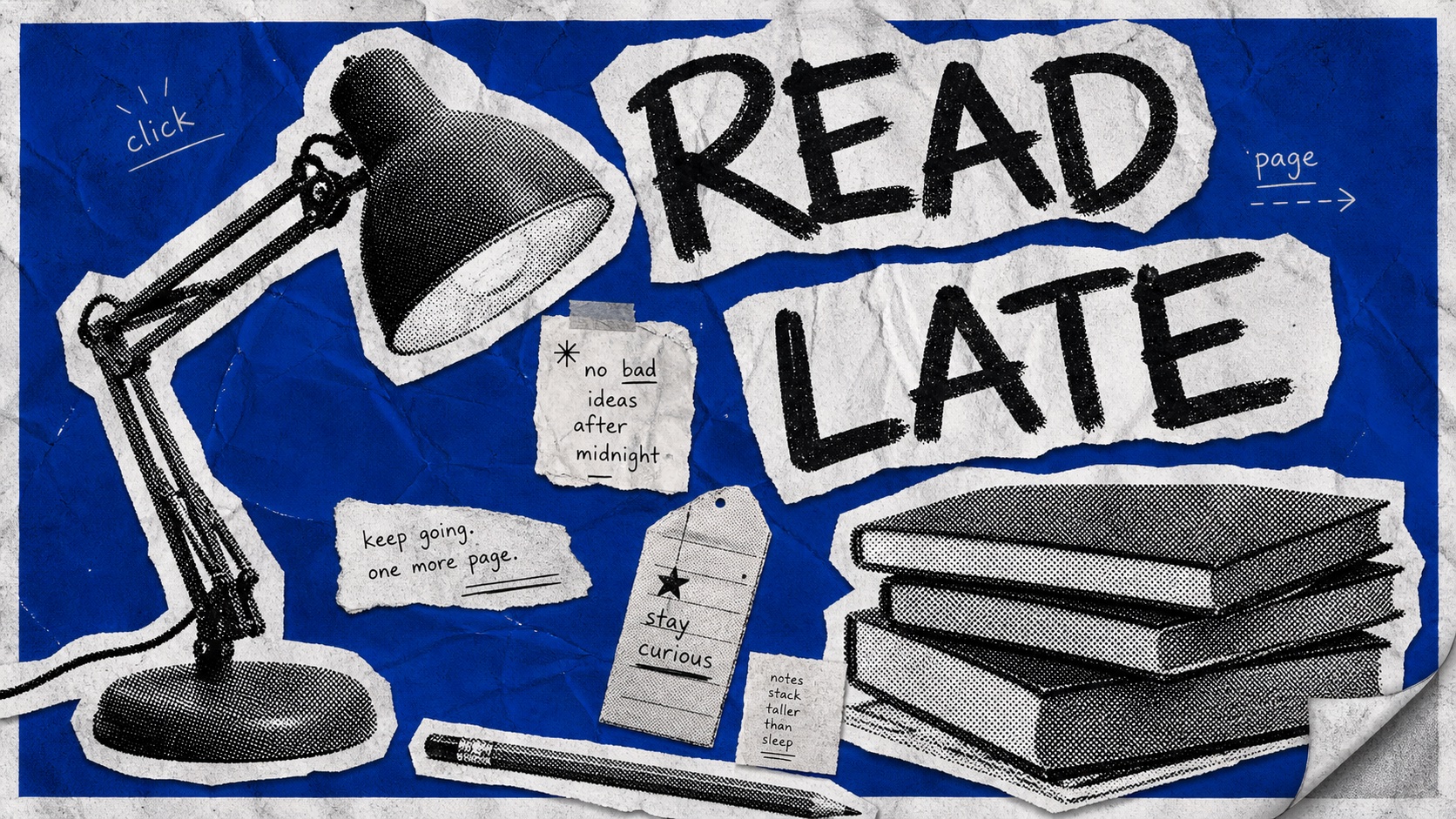 Blue Halftone Ransom Zine Poster Style preview